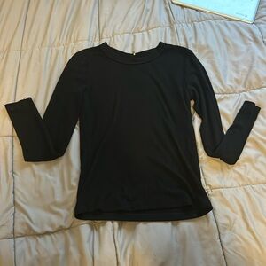 Black long sleeve tight shirt